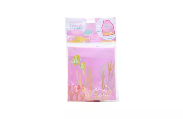 AVENTAL INFANTIL COM BOLSO FUNDO DO MAR LEO&LEO