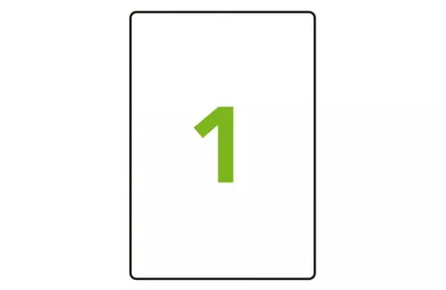 ETIQUETA ADESIVA A4 1 288,5X200MM 100 FOLHAS BRANCA - IMPRESSORA INJET OU LASER  | COLACRIL CA4359
