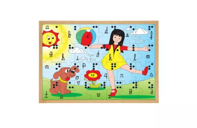 JOGO DE ASSOCIACAO NUMÉRICA BRAILLE 119 PEÇAS MDF 1609 CARLU
