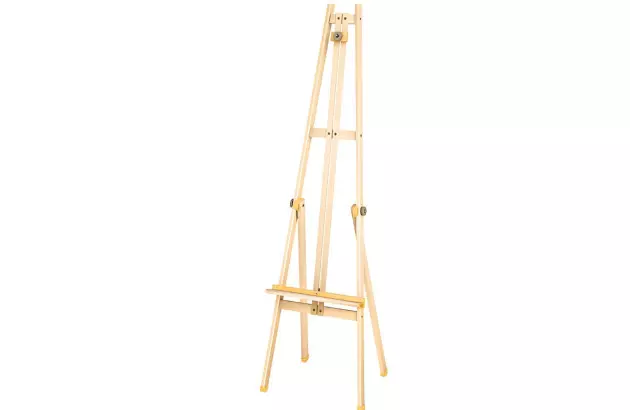 CAVALETE DE PINTURA PARA TELA EM MDF COR CARVALHO 1,76CM ALTURA | STALO 5200