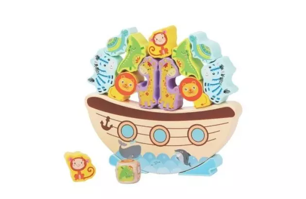 BRINQUEDO EDUCATIVO BALANÇA BARCO  EM MADEIRA +3ANOS - EDUCA PLAY |  LINHA INCLUSIVA
