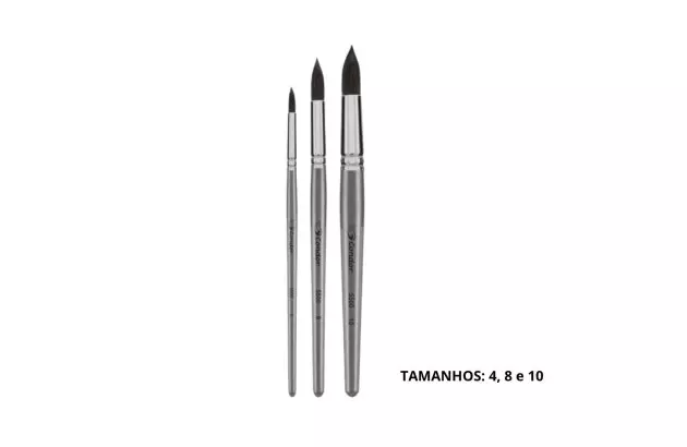 KIT PINCEL AQUARELA 03 UND 5500 CONDOR