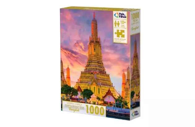QUEBRA CABEÇA BANGKOK 100 PEÇAS + 10 ANOS PAIS E FILHOS