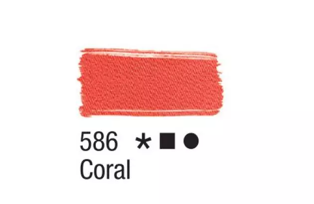 TINTA PARA TECIDO FOSCA 37ML CORAL 586 - UNIDADE | ACRILEX 4140