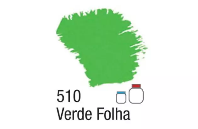 TINTA ACRILICA FOSCA ARTESANATO 250ML VERDE FOLHA 510 – UNIDADE | ACRILEX 3525
