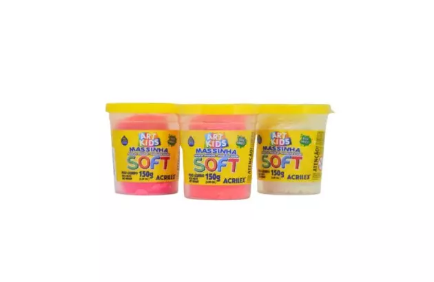 MASSA DE MODELAR SOFT 150G VERMELHA103 ACRILEX 7315
