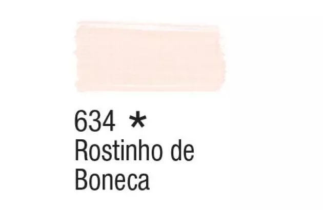 TINTA PARA TECIDO FOSCA 37ML ROSTINHO DE BONECA 634 - UNIDADE | ACRILEX 4140