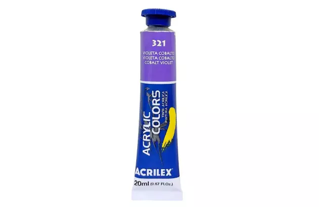 TINTA ACRÍLICA PARA TELA ACRYLIC COLORS 20ML BRANCO DE TITÂNIO 319 - UNIDADE | ACRILEX 13123