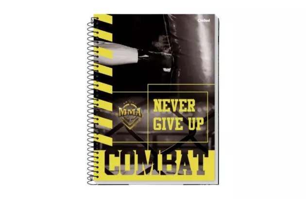 CADERNO CAPA DURA MMA 12 MATERIAS CREDEAL