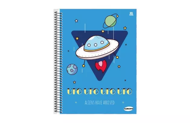 CADERNO CAPA DURA 15 MATERIAS 300 FOLHAS KBOM FEMININO ANIMATIVA