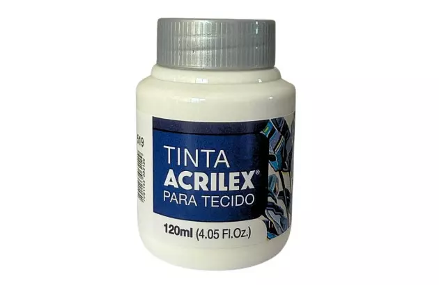TINTA PARA TECIDO FOSCA 120ML INCOLOR CLAREADOR 500 - UNIDADE | ACRILEX  4112