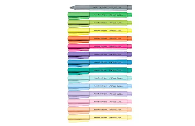 MARCA TEXTO GRIFPEN CINZA PONTA CHANFRADA - FABER CASTELL MT/CZZF