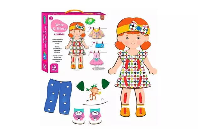 BRINQUEDO EDUCATIVO ALINHAVO IDADE + 3 ANOS | NIG BRINQUEDOS