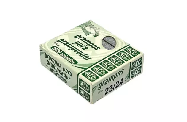 GRAMPOS PARA GRAMPEADOR 26/6 GALVANIZADOS COM 5000 UNIDADES | ACC