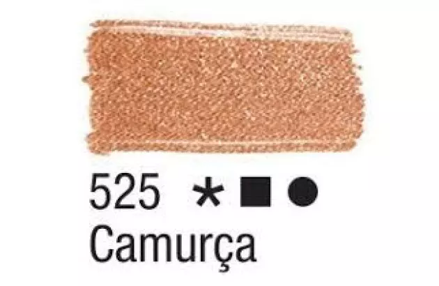 TINTA PARA TECIDO FOSCA 37ML CAMURÇA 525 ACRILEX 4140