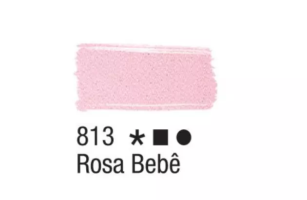 TINTA PARA TECIDO FOSCA 37ML ROSA BEBE 813 - UNIDADE | ACRILEX 4140
