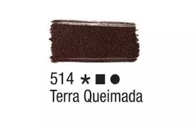 TINTA PARA TECIDO FOSCA 37ML TERRA QUEIMADA 514 - UNIDADE | ACRILEX 4140