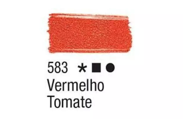 TINTA PARA TECIDO FOSCA 37ML VERMELHO TOMATE 583 ACRILEX 4140