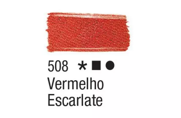 TINTA PARA TECIDO FOSCA 37ML VERMELHO ESCARLETE 508 ACRILEX 4140