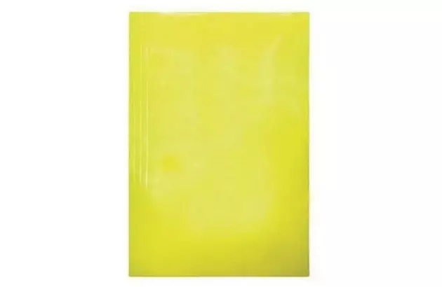 PASTA GRAMPO TRILHO PLÁSTICO PAPEL CARTÃO DUPLEX 250G/M² OFÍCIO AMARELO - UNIDADE | FRAMA