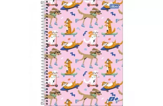 CADERNO UNIVERSITÁRIO CAPA DURA 10 MATÉRIA 200 FOLHAS 200X275 D+ FEMININO SORTIDO TILIBRA