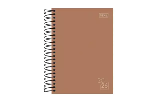 AGENDA ESPIRAL CAPA DURA M4 SPICE CORES 2026 TILIBRA