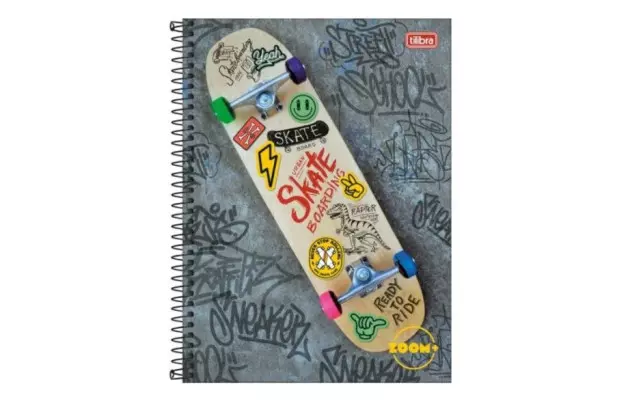 CADERNO UNIVERSITÁRIO COSTURADO CAPA DURA 96F ZOOM+ MASCULINO 200X275MM - UNIDADE | TILIBRA