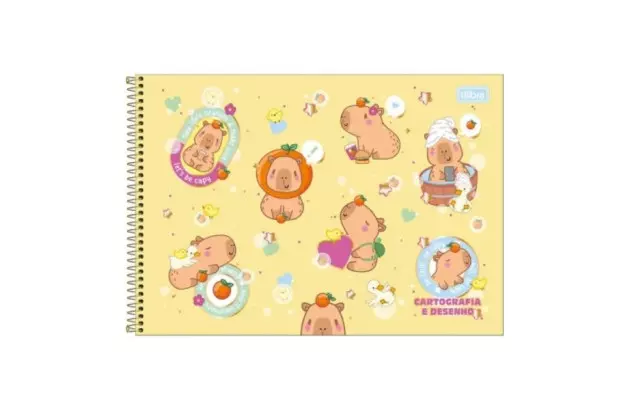 CADERNO MEIA PAUTA CAPA DURA 40 FOLHAS 63G/M² CAPYCLUB SORTIDO 200X275MM - UNIDADE | TILIBRA