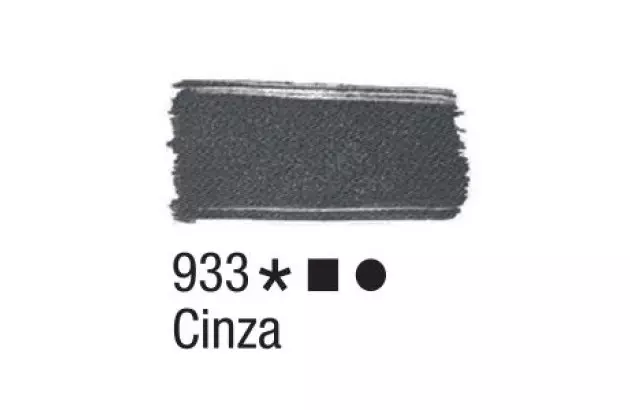 TINTA PARA TECIDO FOSCA 37ML CINZA 933 - UNIDADE | ACRILEX 4140