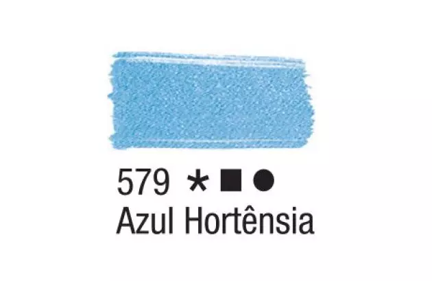 TINTA PARA TECIDO FOSCA 37ML AZUL HORTENSIA 579 - UNIDADE | ACRILEX 4140