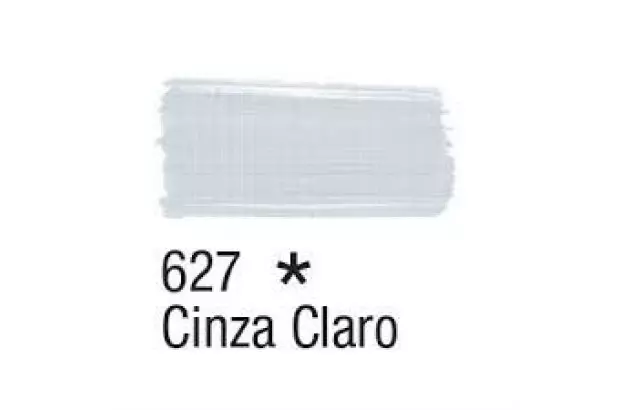 TINTA PARA TECIDO FOSCA 37ML CINZA CLARO 627 - UNIDADE | ACRILEX 4140