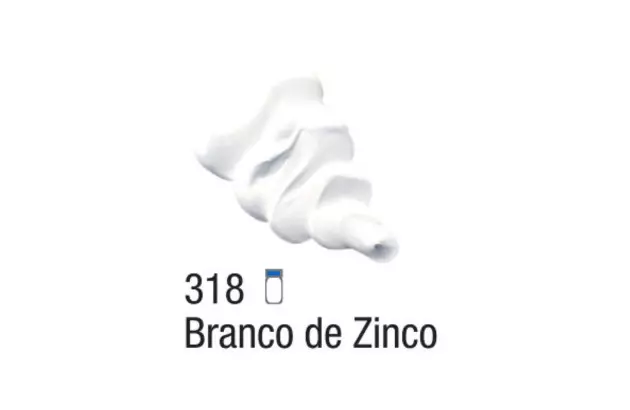 TINTA PARA TELA OIL COLORS 37ML BRANCO DE ZINCO 318 - UNIDADE | ACRILEX 14137