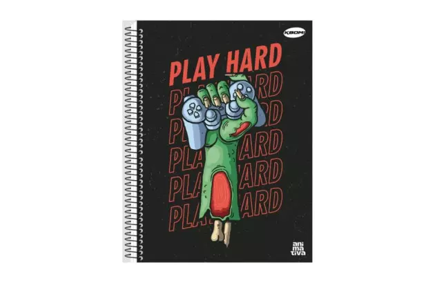 CADERNO CAPA DURA 10 MATERIAS 160 FOLHAS BOM D+ FEMININO ANIMATIVA