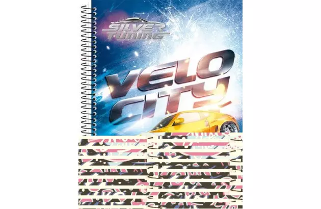 CADERNO CAPA DURA 10 MATERIAS 160 FOLHAS PASSION ANIMATIVA