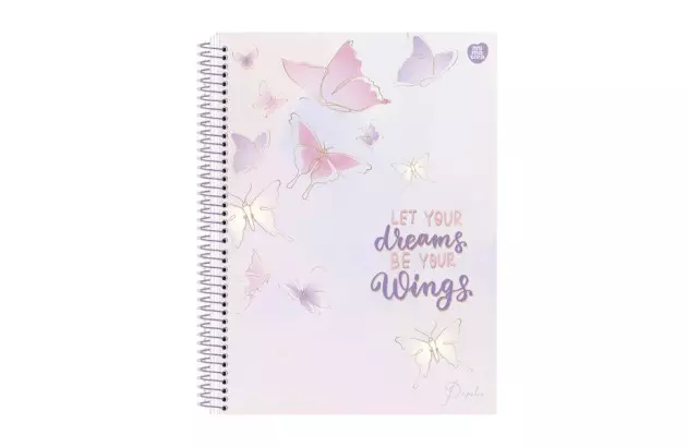CADERNO CAPA DURA 1 MATERIAS 80 FOLHAS PAPILIO ANIMATIVA