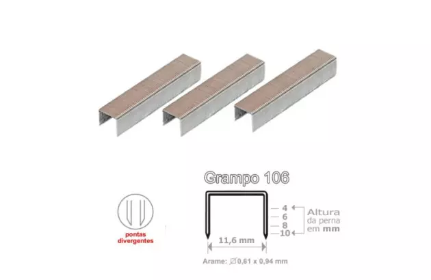 CLIPES 5 AÇO GALVANIZADOS PARA PAPEL - CAIXA COM 100 UNIDADES  | ACC