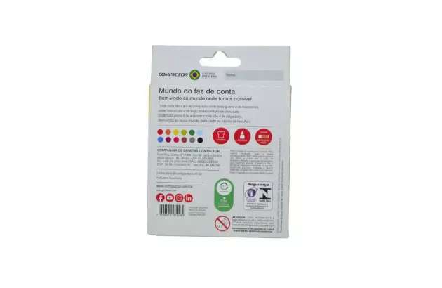 HIDROCOR 12 CORES FINO NEO-PEN MIRIM COMPACTOR