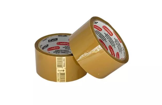 FITA ADESIVA MARROM 48MM X 45M QUALITAPE 520 ACRÍLICO BASE ÁGUA | ADELBRAS