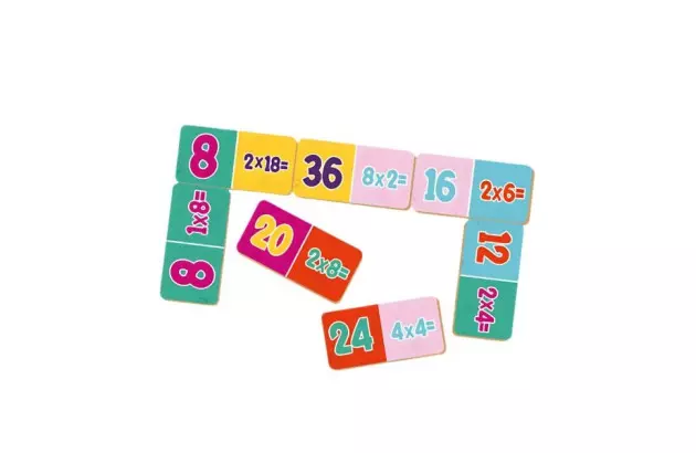 BRINQUEDO EDUCATIVO DOMINO DE MULTIPLICACAO +6 ANOS XALINGO