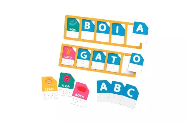 QUEBRA CABEÇA DE ENCAIXE APRENDENDO BRAILLE + 4 ANOS | XALINGO