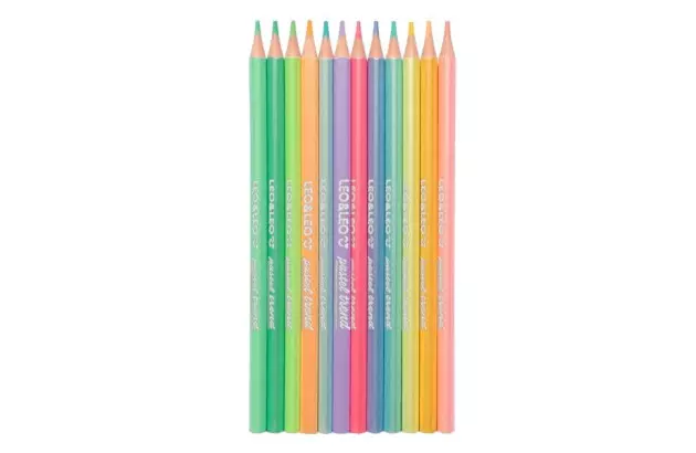 LAPIS DE COR 12 CORES PASTEL TREND LEONORA