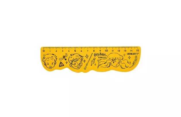 REGUA DE MADEIRA 15CM HARRY POTTER LEONORA 74258