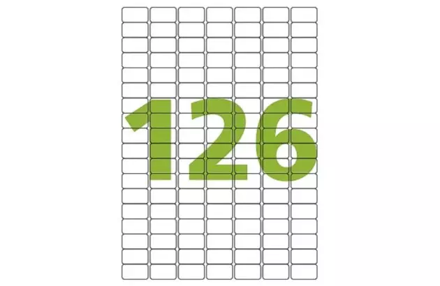 ETIQUETA ADESIVA A4 129 26X15MM 25 FOLHAS BRANCA - IMPRESSORA INJET OU LASER  | COLACRIL CA4249