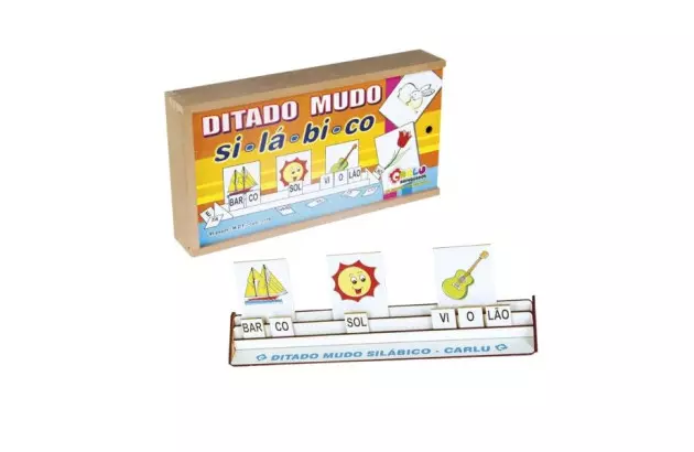 BRINQUEDO EDUCATIVO MUDO SILABICO 95 PEÇAS MDF 1778 CARLU
