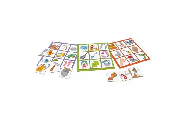 BRINQUEDO LOTO DESENHO E RIMAS MDF 1794 CARLU