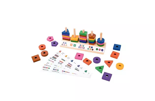 BRINQUEDO EDUCATIVO INTERPRETAR E SOMAR EM MADEIRA +3ANOS - EDUCA PLAY | LINHA INCLUSIVA