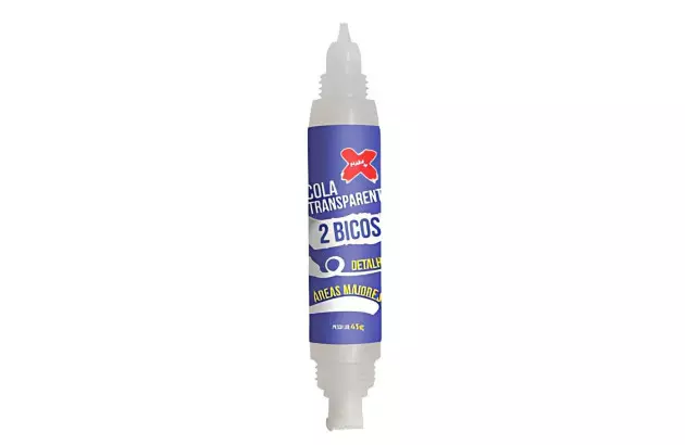 COLA TRANSPARENTE DOIS BICOS APLICADORES 45G MAKE+
