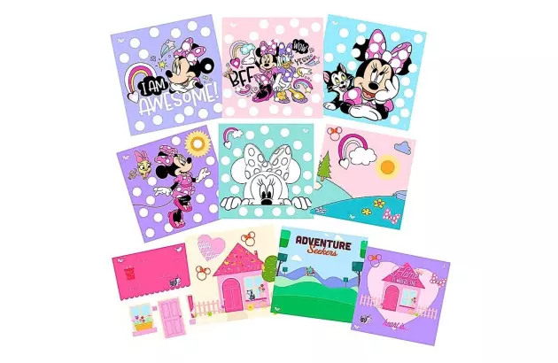 CONJUNTO DE PINTURA A DEDO MINNIE 18 PEÇAS – ACIMA DE 3 ANOS | DAC ART 4712