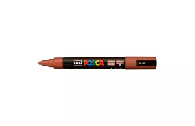 CANETA UNI POSCA PC-5M MEDIUM CASTANHO 5.8148