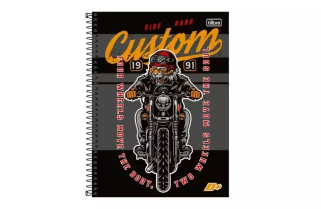 CADERNO UNIVERSITÁRIO CAPA DURA 20 MATÉRIA 400 FOLHAS 200X275 D+ MASCULINO SORTIDO TILIBRA